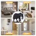 thumbnail image 2 of Elephant Crystal Wall Rack Wooden Wall Rack Crystal Display Storage Rack Hanging Floating Rack, 2 of 6