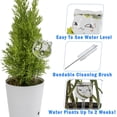 thumbnail image 2 of Aqua Glass Plant Watering Cat Globes - Automatic Self Watering Drip Irrigation Ideal for Vacation Plant Care, Indoor/Outdoor Potted Flowers, Herbs, Houseplants - 10" 6-7 oz 4pc Set, 2 of 8