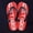 Red, variant on Trendy Flip-Flops for Men in Korean Style, Featuring Non-Slip Toe Clips, Perfect for Casual Beach Outings And Fashionable Outdoor Activities