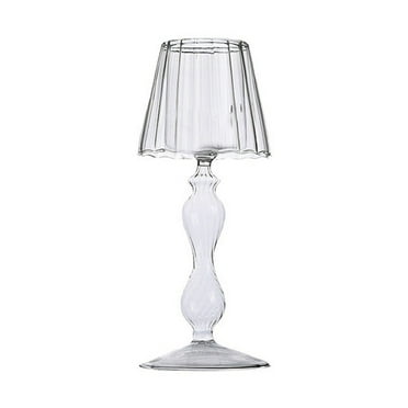 Wadada Clear Glass Votive Candle Holder - Glass Tealight Candleholder Hurricane Decorative Lamp Shaped for Table Wedding Dinning Centerpieces Party Supplies Festival Home Decor