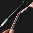 thumbnail image 7 of YooYuuk Reusable Bent Straws with Cleaning Brush, Glass Mixed Colors, 8 Inch, 10 Pieces, 7 of 7
