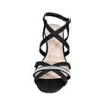 thumbnail image 2 of FLORAL Joanne Women Extra Wide Width Chic Rhinestone Strappy Wedge Party Heeled Sandals, 2 of 6