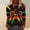 ♔175-Multicolor, variant on Women's Casual Tee - Round Neck Short Sleeve Loose Top, Summer Blouse, Cute Cultural Print