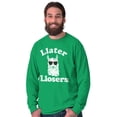 thumbnail image 5 of Llater Losers Nerdy Geeky Cute Llama Long Sleeve TShirt Men Women Brisco Brands L, 5 of 6
