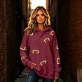 thumbnail image 5 of TOMVIGX Womens Game Day Sweatshirts Graphic Cute Oversized Hoodie Touchdown Family Football Tops Sunday Funday Watch Party Clothes XL, 5 of 9