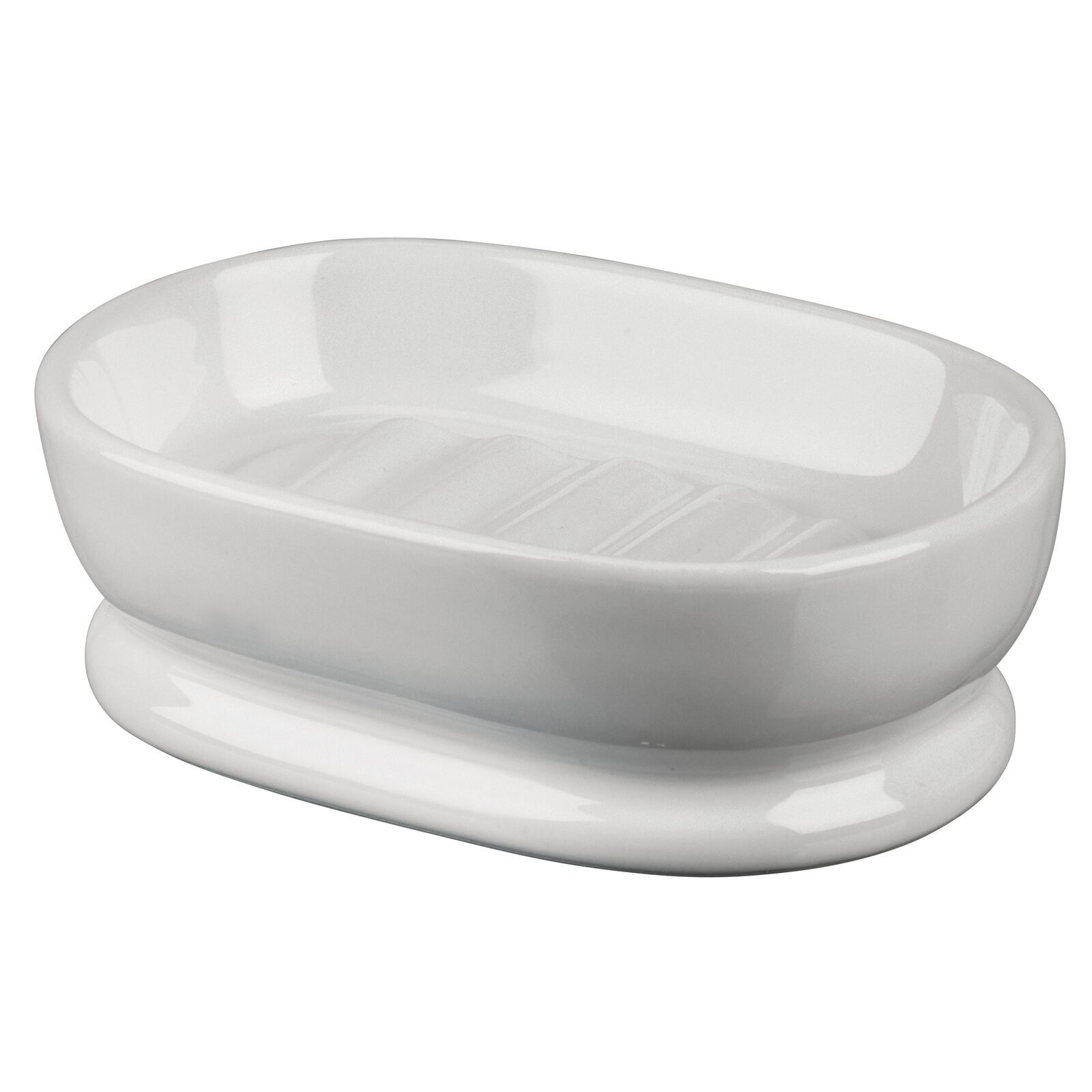 Bathroom Hotel Hole Soap Dish Holder Shower Storage Tray Case Container Non-slip 