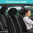 thumbnail image 6 of FH Group Universal Fit Cloth Car Seat Covers for SUV - Solid Bench w/ Steering Wheel Cover, 6 of 10