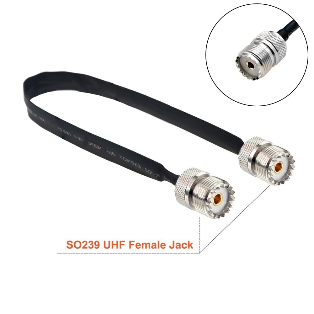 SO239 Door and Flat Coaxial Cable 50 Ohm Coaxial Extension Cable