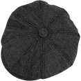 thumbnail image 3 of Baker Boy Hat 8 Panel Herringbone Tweed Gatsby Hat Ivy Irish, 3 of 5