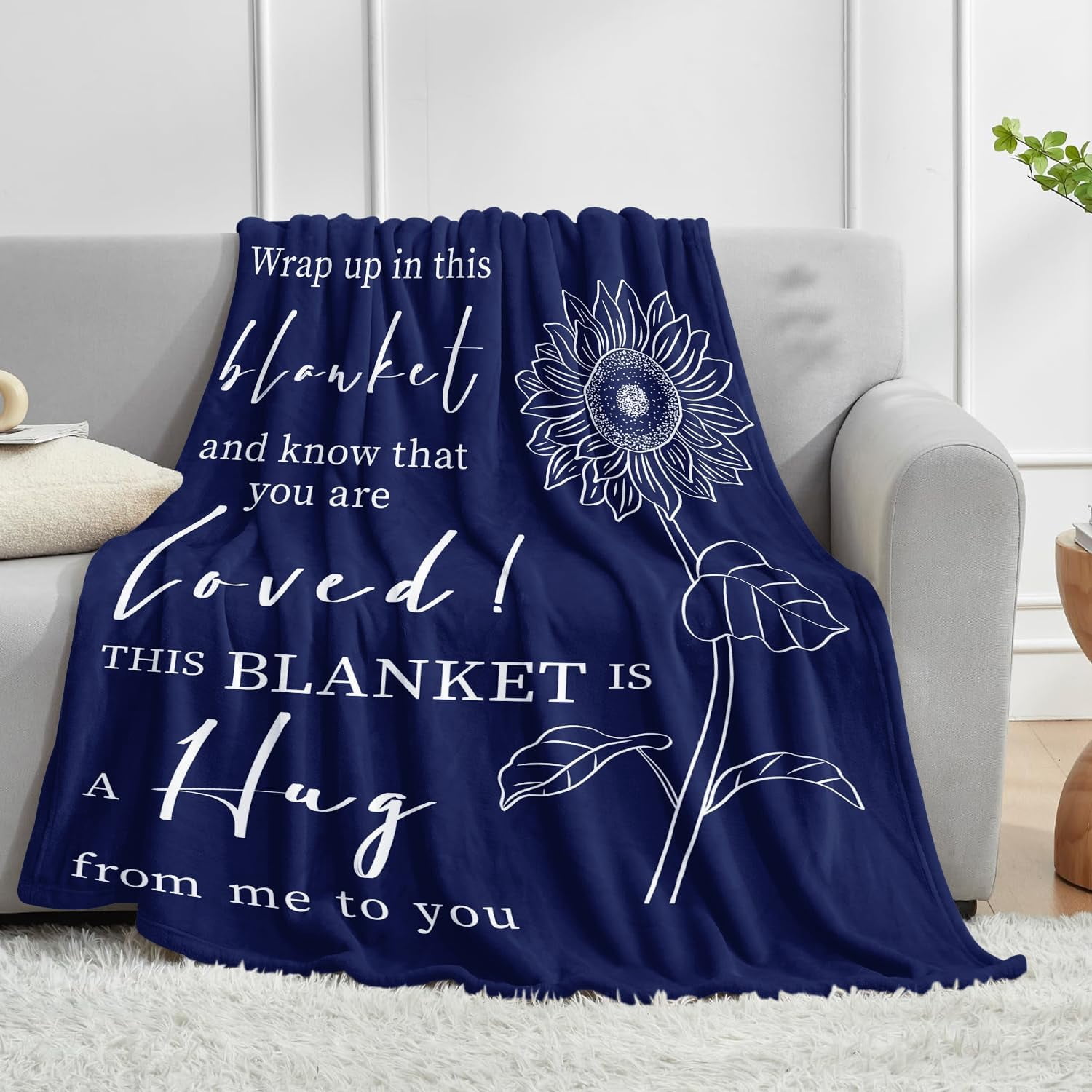 Get Well Gifts for Men & Women Get Well Blanket Thinking of You Inspirational Gifts for Him After Surgery Cancer Care Gifts for Men Chemo Healing Blanket for Friends Boy Dad Brother 50“x60”