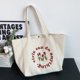 thumbnail image 4 of Bolsa De Hombro Bolso de lona con estampado de tulipanes y letras de gran capacidad para estudiantes Sywqhk Para Estrenar, 4 of 9