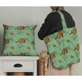 thumbnail image 5 of Soimoi Green Velvet Fabric Text & Europe Map Travel Fabric Prints By Yard 58 Inch Wide, 5 of 5
