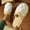 White, variant on Women Bubble Fuzzy Ribbed Trim Closed Toe Slippers Soft Plush Warm Indoor House Slides White 7-8
