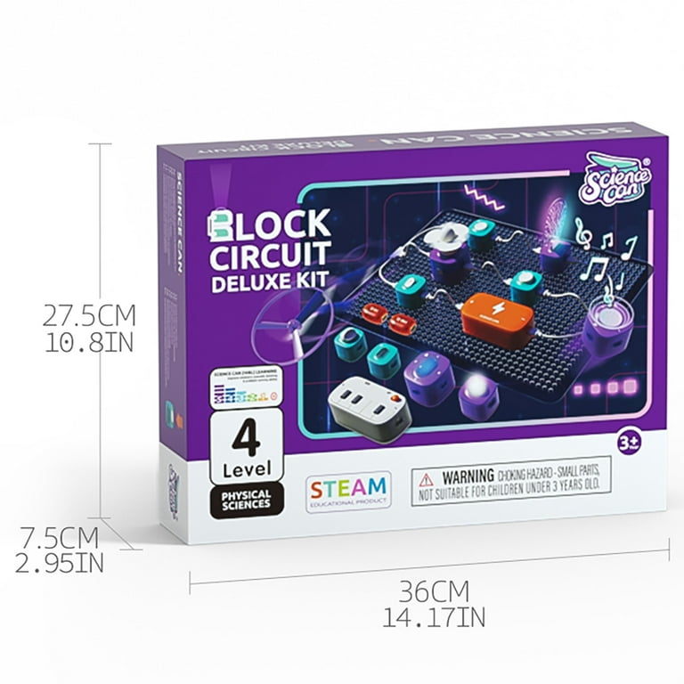 Hape: Science Can: Block Circuit Deluxe Kit - Physical Sciences