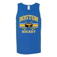 thumbnail image 2 of Wild Bobby City of Boston Hockey Fantasy Fan Sports Men's Tank Top, Royal, Medium, 2 of 5