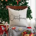 thumbnail image 2 of Christmas Pillow Covers Merry Christmas Throw Pillow Decorative Christmas Red and Black Cotton Cloth Linen Cloth Pillow Cover Sofa Cover Decorative Rectangle, 2 of 8