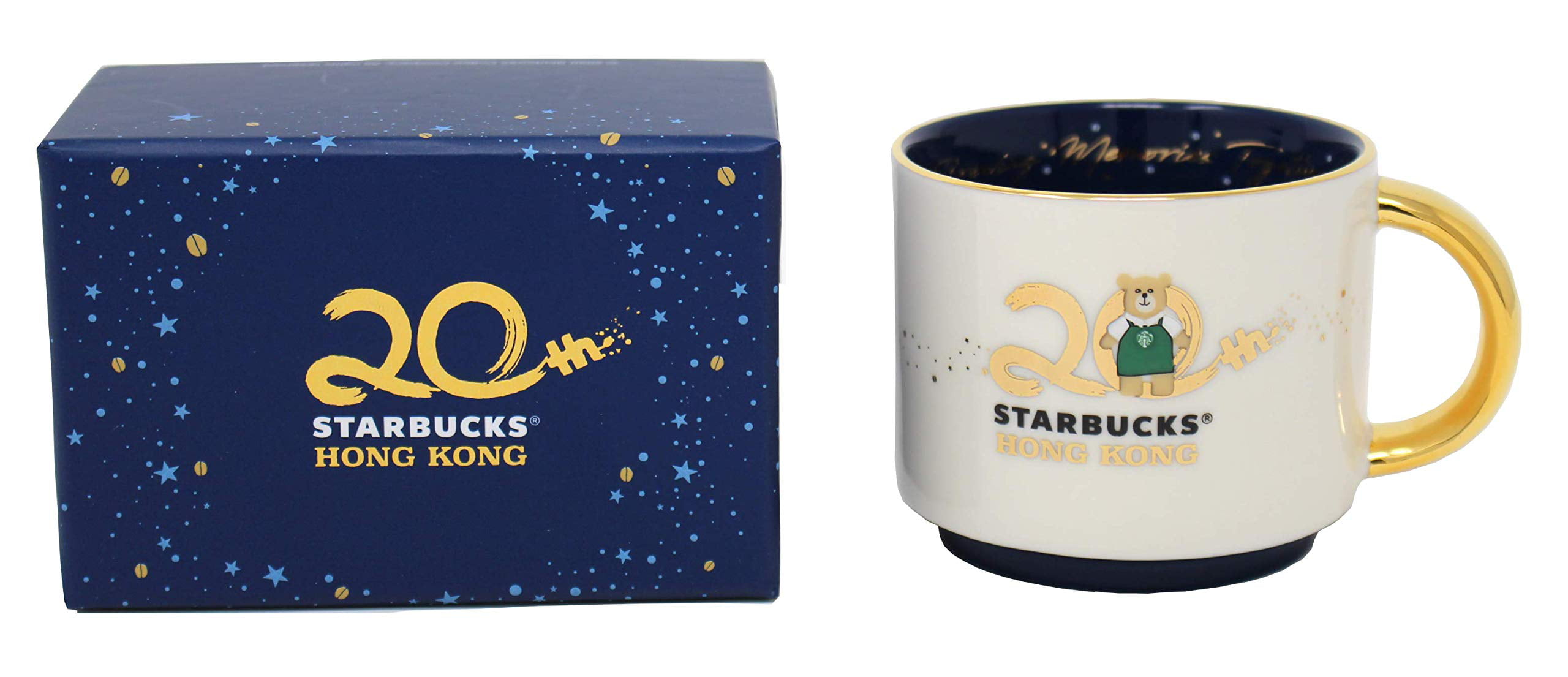 3oz Starbucks HK 20th Anniversary Bearista Demitasse Mug 