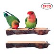 thumbnail image 2 of 2 piezas de soporte de madera para percha de pájaros, plataforma para loros, percha colgante, juguete, accesorios para jaula de pájaros, 2 of 7