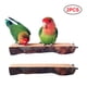 thumbnail image 2 of 2 piezas de soporte de madera para percha de pájaros, plataforma para loros, percha colgante, juguete, accesorios para jaula de pájaros, 2 of 7