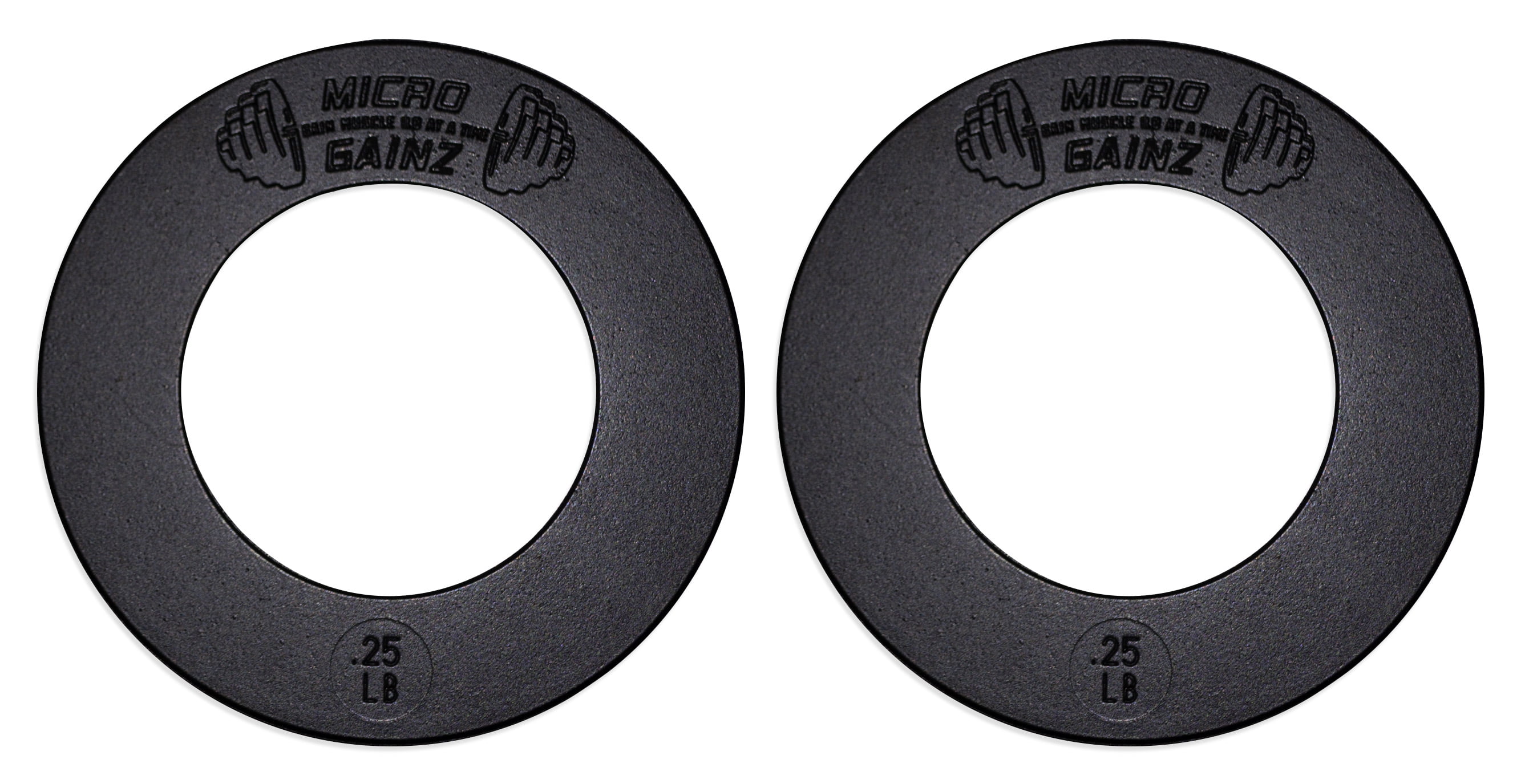 Micro Gainz Calibrated Fractional Weight Plates Pair of .25LB Plates
