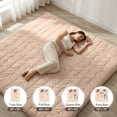 thumbnail image 7 of Zonli Japanese Floor Mattress Futon, Foldable Tatami Mat with Cotton Cover, Queen 80"x60", Coffee, 7 of 7
