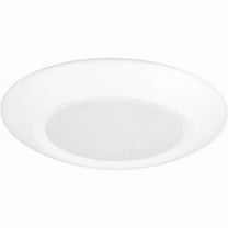 4 in. 10W 5CCT 90CRI Luke Round Disk LED Flush Mount Ceiling Light, White