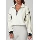 thumbnail image 3 of Chaqueta corta de forro polar sherpa con media cremallera para mujer QINSEN, 3 of 6