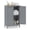 Grey, variant on Sunshen Bathroom Storage Cabinet, Freestanding Wooden Floor Cabinet with Double Doors, Adjustable Shelf, Modern Storage Organizers for Kitchen, Living Room, Entryway (Black)