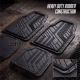 thumbnail image 6 of Open Road Sport Car Floor Mats, 4-Piece All-Weather Rubber Mats, Universal Fit, 6 of 10