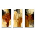 thumbnail image 2 of Designart "Mysteries of Terra Rosa - Earth's Intrigue I" Abstract Framed Wall Art Set Of 3 - Brown Modern Frame Canvas Set For Living Room Decor, 2 of 6