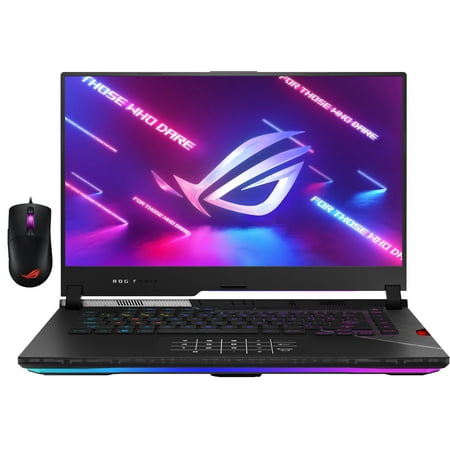 ASUS ROG Strix SCAR 15 Gaming/Entertainment Laptop (Intel i9-12900H 14-Core, 15.6in 240 Hz Quad HD (2560x1440), GeForce RTX 3080 Ti, 64GB DDR5 4800MHz RAM, Win 11 Pro) with Gaming Mouse