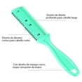 thumbnail image 2 of Peine de cuchilla de afeitar, peine de afeitar delgado de corte de doble cara peine de peluquería muy versátil, 2 of 3