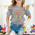 thumbnail image 3 of Toddler Girl Shirts 2t Crew Neck Cute Printed Short Sleeve T Shirts Funny Pullover Tops T-Shirts Infant To Big Kid 8-9 Years, 3 of 5