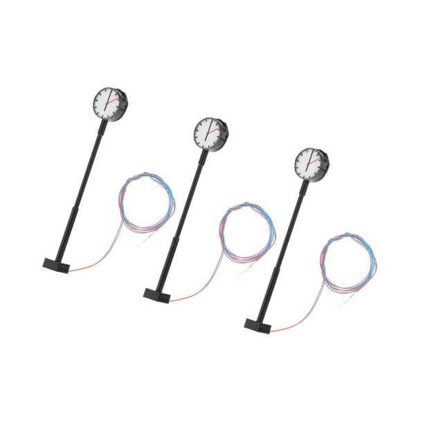 Guardoinrt Model Railway Clock Lamps Train 1/87 Building Lighting Layout Ho Scale Scale Style A 1Set