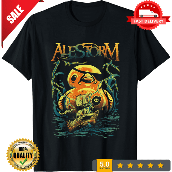 Alestorm Band Gift For Fans Cotton Black All Size Unisex Black Tee Shirt SG083, NEW TRENDING ITEM-TH71334