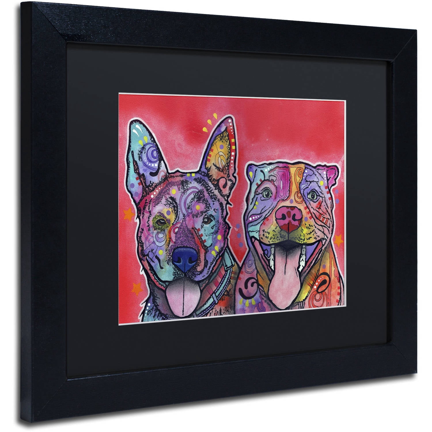Trademark Fine Art "Latte Hijiki" Canvas Art by Dean Russo, Black Matte, Black Frame