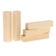 thumbnail image 5 of 10/5 piezas Palitos de madera para manualidades DIY, madera de balsa sin tratar, para hacer modelos. 20x20x100mm, 5 of 9