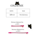 thumbnail image 7 of Mumup 1Pack Suede Breakaway Cat Collar with Sparkling Rhinestones & Bell - Soft Adjustable Safe Release Kitten CollaCats, 7 of 7