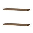thumbnail image 2 of Mahogany Floating Shelves 31.5 Inch Wall Shelves for Living Room, Bedroom, Kitchen Contemporary Modern Style Decor, 2 of 6