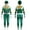 Green, variant on ZUITEH Power Rangers Cosplay Jumpsuit Fancy Dress up Costume Party Playsuit for 4-5 Years
