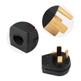 thumbnail image 3 of 1pc 50A 125/250V Straight Blade Plug NEMA 14-50P, Solid Brass Blades,  ABS, Easy to Wire, Replacement Plug, for Dryer, RV, Generator, 3 of 7