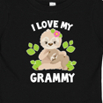 thumbnail image 4 of Inktastic Cute Sloth I Love My Grammy with Green Leaves Boys or Girls Baby T-Shirt, 4 of 5