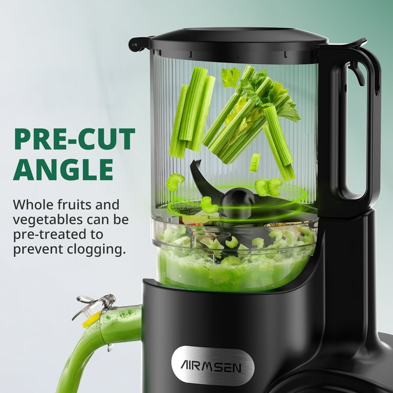 AIRMSEN Cold Press Juicer Machine with 6