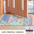 thumbnail image 3 of Botanical Floral Patchwork Non-Slip Entryway Door Mat,Boho Indoor Decor Durable Low Plush Door Mat,Washable Welcome Rug for Patio Hallway Home Decor 17x30 Inches, 3 of 7