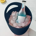 thumbnail image 5 of Slant Opening Ice Bucket, 24cm Plastic Beverage Cooler, Portable Beer Champagne Chiller, Rustproof Party BBQ Camping Drink Storage Container, 5 of 6