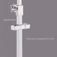 thumbnail image 3 of Shower Head Sliding Bracket for Rail-18 x 30mm-Rectangular, Square Replaceable Hand Shower Holder, ABS Chrome Shower Head Holder for Bathroom, 3 of 5