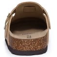 thumbnail image 6 of Comwarm Vegan Leather Clogs for Womens Mens, Cork Footbed Potato Slip On shoes for Women with Arch Support, British Tan, 6 of 6