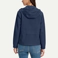 thumbnail image 5 of GUACER Womens Lightweight Hooded Windbreaker Jacket, Waterproof Zip-Up Rain Coat with Pockets for Travel & Hiking, 5 of 9