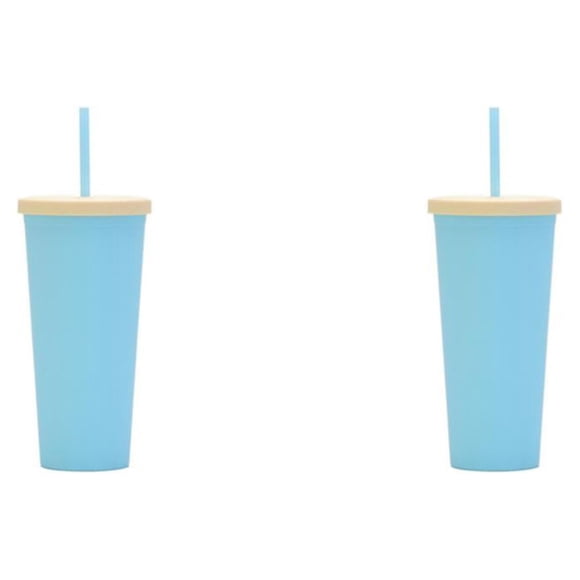 Toystoory Taza de paja de plástico, botella de leche de té de café de estilo Simple, tazas heladas cómodas, hervidor de agua para coche, Type5 NO5
