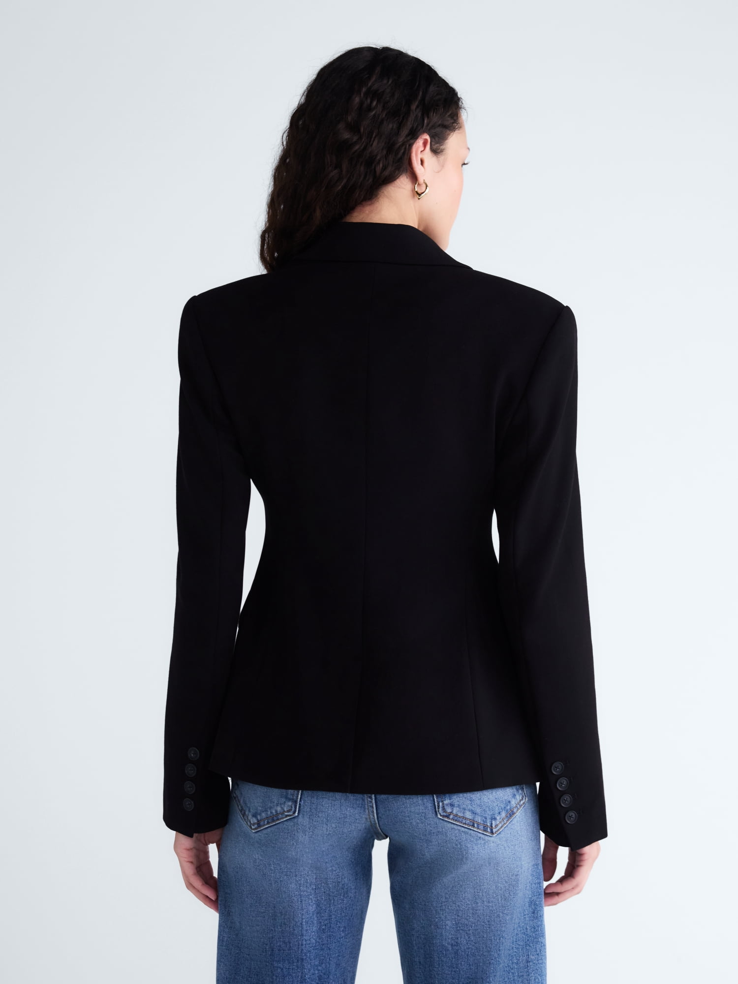 Scoop Women's and Women's Plus Notched Hourglass Blazer, Sizes XS-XXL